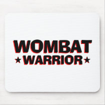 Wombat Warrior mousepads by Wombania Wombat Warrior mousepads