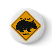 Wombat X-ing Road Sign buttons