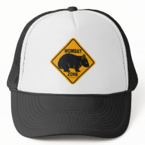 Wombat Zone Sign hats by Wombania Wombat Zone Sign hats