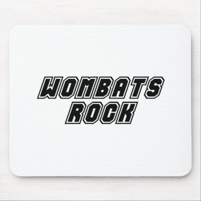 Wombats Rock Mouse Mat by dustin1175
