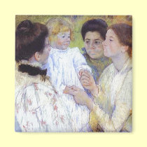 Women Admiring a Child. 1897, Mary Cassatt magnets