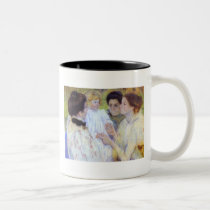 Women Admiring a Child. 1897, Mary Cassatt mugs by vintagegiftmall Women Admiring a Child. 1897, Mary Cassatt mugs