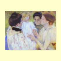 Women Admiring a Child. 1897, Mary Cassatt postcards by vintagegiftmall Women Admiring a Child. 1897, Mary Cassatt postcards