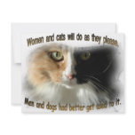 Women and Cats... Personalized Invitation