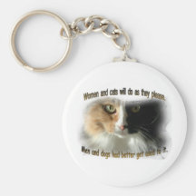 Women and Cats... Key Chain