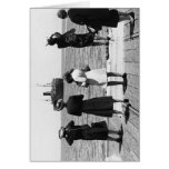 Women and children on the wharf cards
