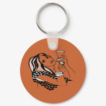 WOMEN AND WINE keychains by FUNFASHIONETC WOMEN AND WINE keychains