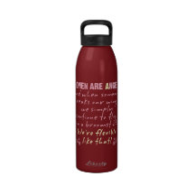 Women are Angels Reusable Water Bottle