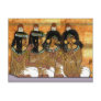 women at a banquet post cards
