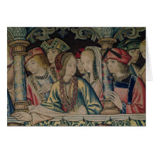 Women at the court of David Greeting Cards