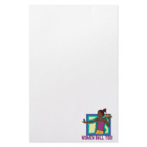 Women Ball Too Stationery Paper