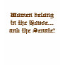 Women belong in the House...and the Senate! Tshirt