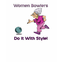 Women Bowlers t-shirts by meowser Women Bowlers t-shirts
