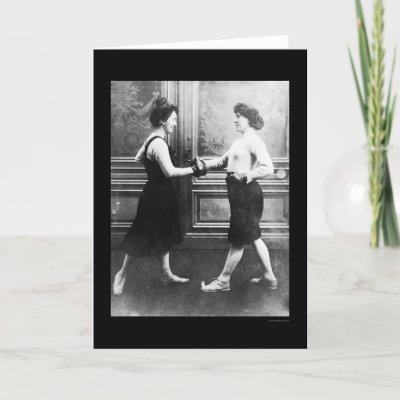 Vintage Women Boxing