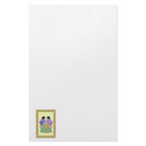 women chatting personalized stationery