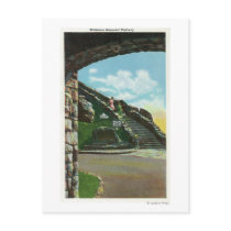 Women Descending Stairway from Summit Postcard