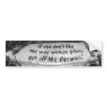 Women Drivers bumper stickers