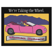 Women Drivers ~ Taking the Wheel. Personalized Flyer