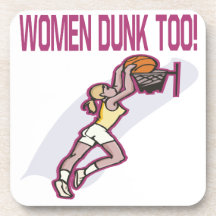 Women Dunk Too Beverage Coaster