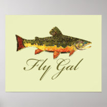 Women Fly Fishing Posters