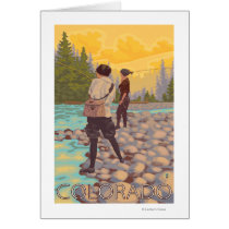 Women Fly FishingColorado Greeting Cards