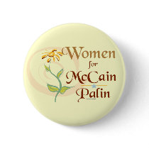 Women for McCain/Palin Button
