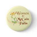 Women for McCain/Palin Button by bizarretees Women for McCain/Palin Button