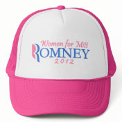 Women for Mitt Romney 2012, Pink/Blue Trucker Hat