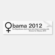 Women for Obama Bumper Stickers