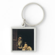 Women from Galicia at the Window, 1670 Keychains