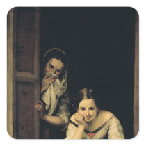 Women from Galicia at the Window, 1670 Sticker