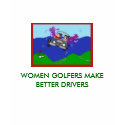Women Golfer Cartoon Shirt