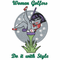Women Golfers embroidered shirts