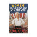 Women! Help America's Sons (border) posters