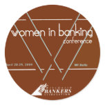 Women In Banking Conference April 28-29, 2009 stickers