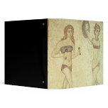 Women in 'bikinis' 3 ring binder