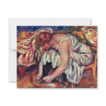 Women In Schuhbinden By Pierre-Auguste Renoir (Bes Custom Invitation