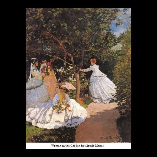 Women in the Garden by Claude Monet Print