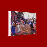 women in the market by Mojisola A Gbadamosi Okubul canvas prints