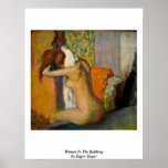 Women In The Rubbing By Edgar Degas Poster