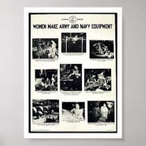 Women Make Army And Navy Equipment Print