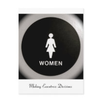 Women - Making Executress Decisions postcards
