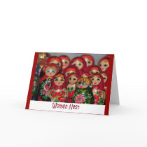 Women Nest, Russian Nesting Dolls Card
