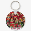 Women Nest, Russian Nesting Dolls keychains by harlowandcompany Women Nest, Russian Nesting Dolls keychains
