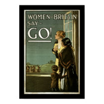 Women of Britain Say GO! (border) posters