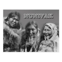 Women of Nunivak Island, Alaska Post Card