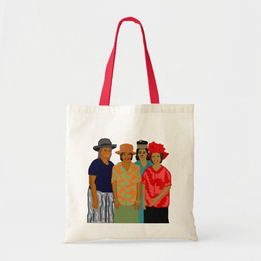 Women of the Church Budget Tote (red handle) Tote Bags | Zazzle