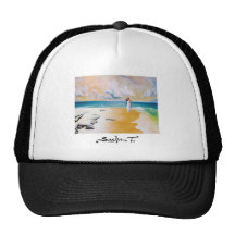 Women on the beach hat