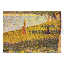 Women on the shore by Georges Seurat Greeting Cards