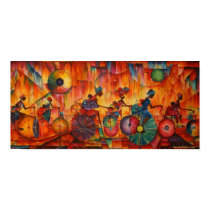 Women On Wheels - Canvas Print by TimothyOrikri Women On Wheels - Canvas Print